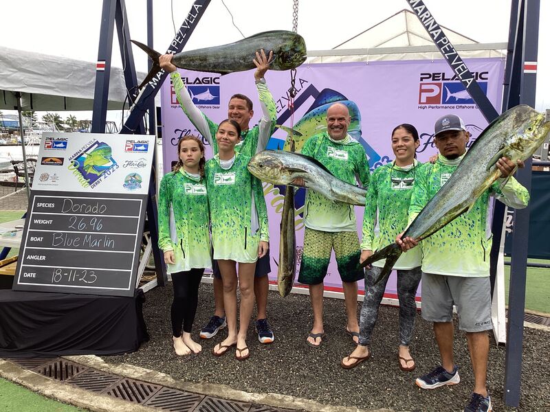 Image of a Dorado caught by Ainoha Araya on team Blue Marlin Team at the 2023 DORADO DERBY DOS